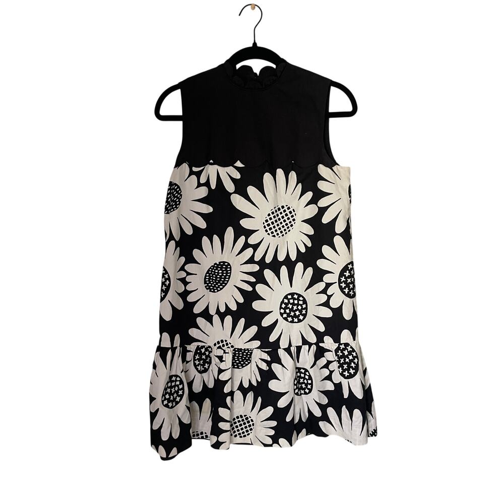 Women's Daisy Drop Waist Scallop Trim Dress Victoria Beckham/Target-Small